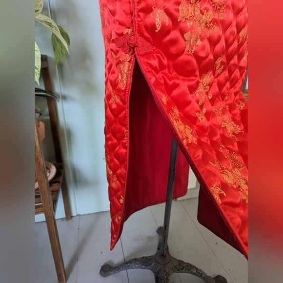 Vintage Quilted Cheongsam Dress - Picture 11 of 12